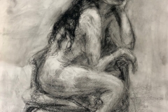 Sketches Life Drawing  - Charcoal 24"X18"
